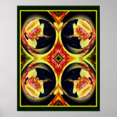 Poster Art Abstrait Lily tacheté (Devant)