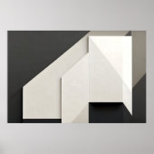 Poster Art Abstrait Minimaliste Couches (Devant)