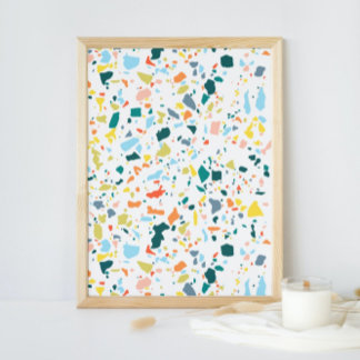 Poster Art Abstrait minimaliste moderne coloré