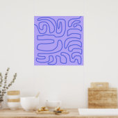 Poster art abstrait moderne (Cuisine)