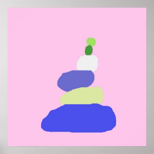 Poster art abstrait moderne (Devant)