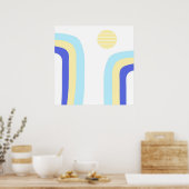 Poster art abstrait moderne (Cuisine)