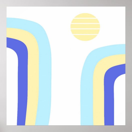Poster art abstrait moderne (Devant)