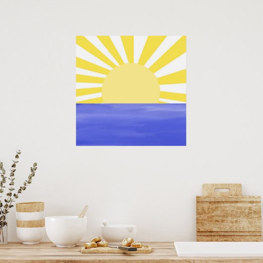 Poster art abstrait moderne (Cuisine)