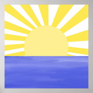 Poster art abstrait moderne