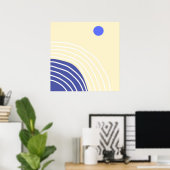 Poster art abstrait moderne (Bureau à domicile)