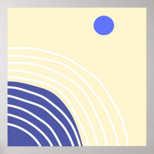 Poster art abstrait moderne