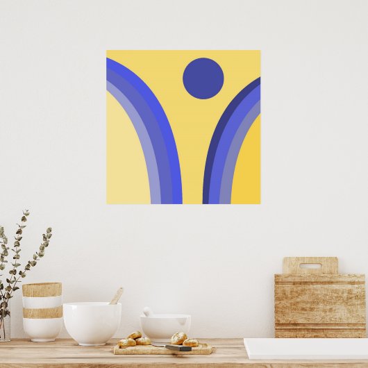 Poster art abstrait moderne (Cuisine)