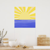 Poster art abstrait moderne (Cuisine)