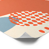 Poster Art Abstrait moderne du milieu du siècle (Coin)