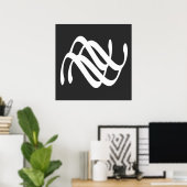 Poster art abstrait moderne en ligne (Bureau à domicile)