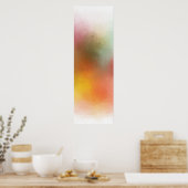 Poster Art Abstrait moderne et tendance Rouge Jaune (Cuisine)