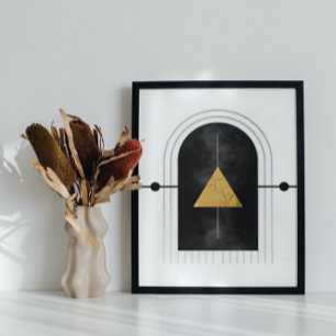 Poster Art Abstrait moderne minimaliste du milieu du sièc