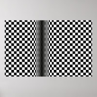 Art abstrait moderne noir blanc 3d carrés sur