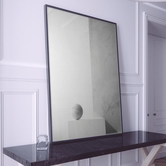 Poster Art Abstrait monochrome