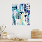 Poster Art Abstrait mur (Cuisine)