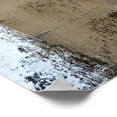 Poster Art Abstrait neutre "visionnaire" (Coin)