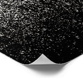 Poster Art Abstrait noir et blanc (Coin)