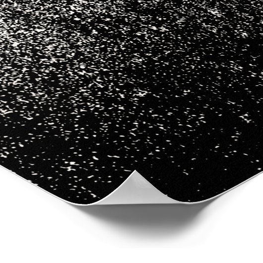 Poster Art Abstrait noir et blanc (Coin)