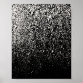 Poster Art Abstrait noir et blanc (Devant)