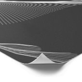 Poster Art abstrait - Noir et Blanc (Coin)