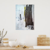 Poster Art Abstrait noir et blanc "Amazeignely Modern" (Cuisine)