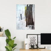 Poster Art Abstrait noir et blanc "Amazeignely Modern" (Bureau à domicile)