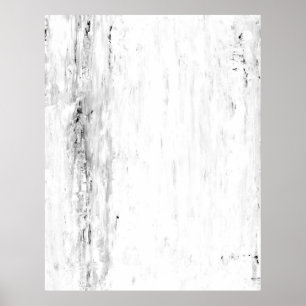 Poster Art abstrait noir et blanc de "avalanche"