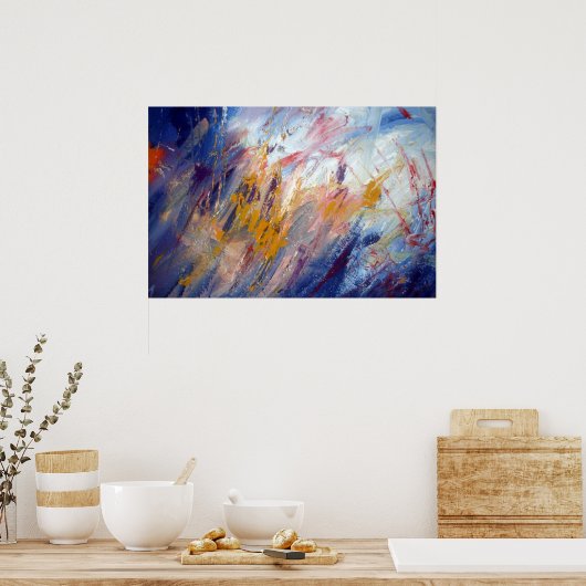 Poster Art Abstrait original (Cuisine)