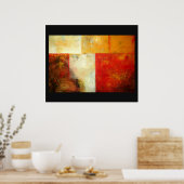 Poster Art Abstrait original - Oeuvres d'art modernes (Cuisine)
