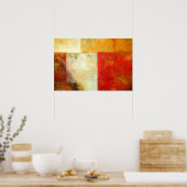 Poster Art Abstrait original - Oeuvres murales modernes (Cuisine)
