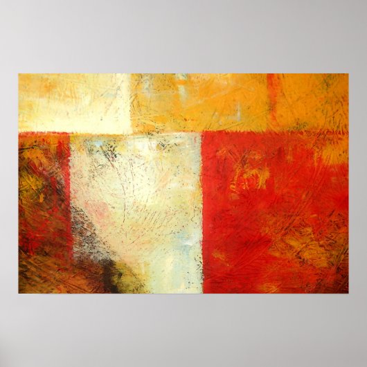 Poster Art Abstrait original - Oeuvres murales modernes (Devant)