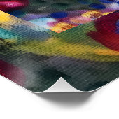 Poster Art abstrait original par T.R.Sapp (Coin)