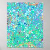Poster Art abstrait : Petites créatures marines (Devant)
