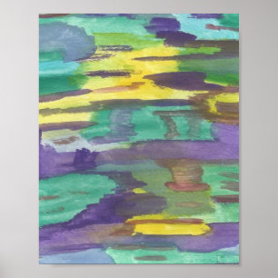 Poster Art abstrait réflexions 