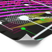 Poster Art abstrait : Satellite (Coin)