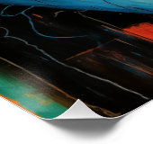 Poster Art Abstrait Spray Peinture (Coin)