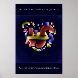 Poster Art abstrait sur impression, valeur papier d'affic