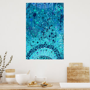 Poster Art abstrait : Symphonie sur la mer