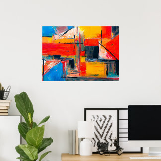 Poster Art abstrait Urban Pulse