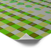 Poster Art Abstrait Vert 1003 (Coin)