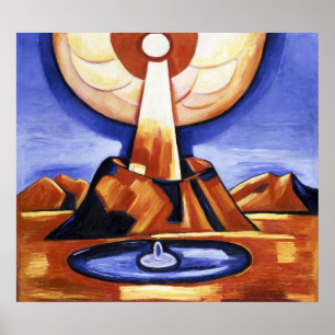Poster Art abstrait vintage de Marsden Hartley Yliaster