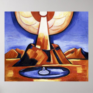 Poster Art abstrait vintage de Marsden Hartley Yliaster