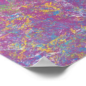 Poster Art Abstrait violet Motif couleur sans fin (Coin)