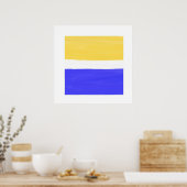 Poster art acrylique abstrait moderne (Cuisine)