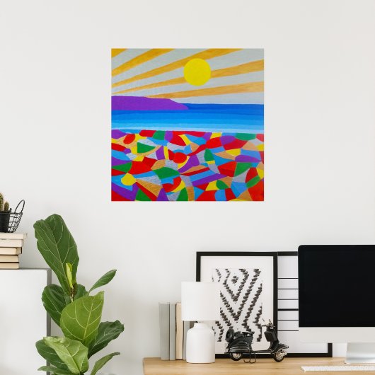 Poster Art Acrylique Du Sable (Bureau à domicile)