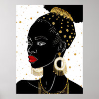 Poster Art Africain Femmes