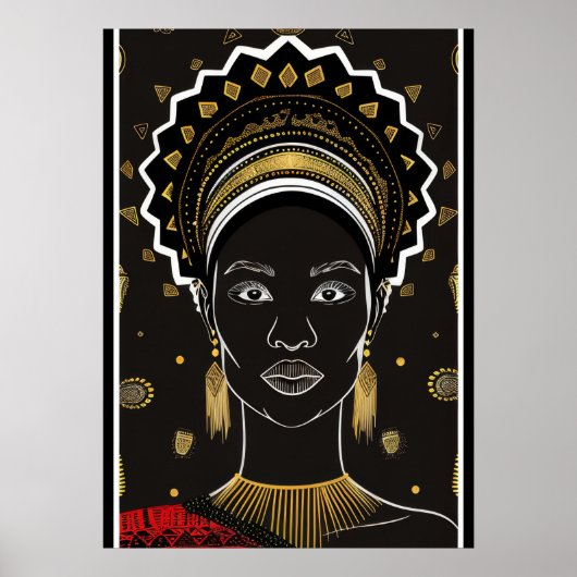 Poster Art Africain Femmes (Devant)