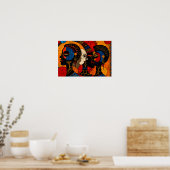 Poster Art africain moderne (Cuisine)