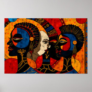 Poster Art africain moderne